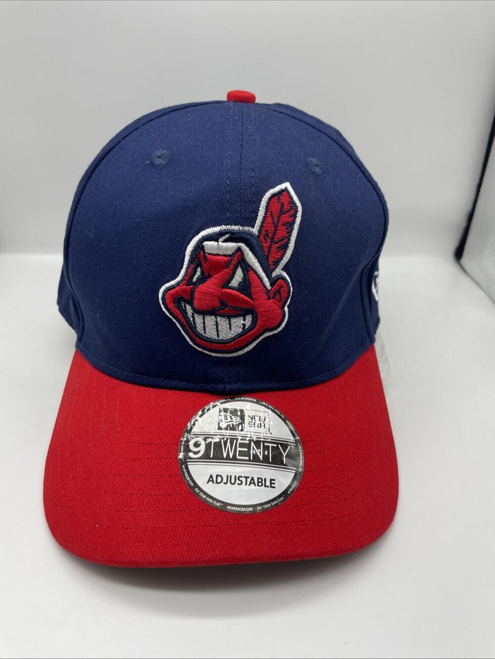 New Era Cleveland Indians 9FORTY Adjustable Hat Navy MLB Cap Adult NWT